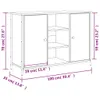 vidaXL Kredens dąb wędzony 100x35x70 cm materiał Podgląd zdjęcia produktu 8