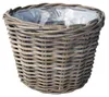 VD Leeden Pflanzen- oder Blumenkorb - rund - Rattan - Produktbild-Vorschau 2