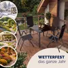CASARIA® Gartenmöbel Set 4 Stühle mit Tisch 90x90cm Produktbild-Vorschau 10