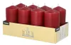 Papstar Stumpenkerzen Ø 50 mm · 100 mm bordeaux, 6 x 8 Produktbild-Vorschau 4