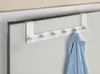 WENKO Türgarderobe Weiß 6 Haken Tür Aufhängen Haken-Set Produktbild-Vorschau 4