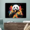 MuchoWow® - Leinwandbilder - Graffiti - Sommer - Panda - Produktbild-Vorschau 4
