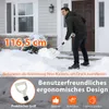 A man is shoveling snow in front of a house. Produktbild-Vorschau