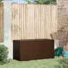 vidaXL Garten-Auflagenbox Braun 120x50x60 cm Poly Rattan Produktbild-Vorschau 2