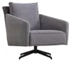 Wohnzimmer Grauer Einsitzer Luxus Lounge 1-Sitzer Designer Produktbild-Vorschau 2