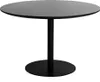 Miliboo - Schwarzer ovaler Design-Esstisch B170 cm HALIA Produktbild-Vorschau 3