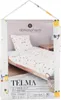 The image shows the packaging of a children's bed linen set with a car pattern. Náhled obrázku produktu
