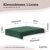 Lycce Bankauflage Klemmkissen 1 Leiste Cordstoff extra Produktbild-Vorschau 2
