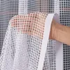 Jacquard Gardine KAYLA weiß 180 cm mit Netzstruktur als Produktbild-Vorschau 1