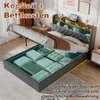 MODFU Boxspringbetten 140X200 mit Bettkasten,Jugendbett mit Produktbild-Vorschau 12