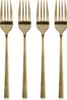 Dessertgabeln Kuchengabeln aus Edelstahl Gold 4 Stk. Produktbild-Vorschau 2