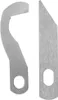 Two metal sewing machine blades on a white background. Produktbild-Vorschau