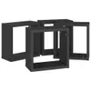 vidaXL Würfelregale 4 Stk. Schwarz 30x15x30 cm Produktbild-Vorschau 6