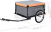 vidaXL Príves na bicykel šedý a oranžový 65 kg Náhľad obrázku produktu 5