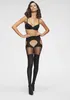 LASCANA Ouvert Strumpfhose schwarz Größe 40/42 Produktbild-Vorschau 1