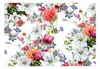 Vlies Fototapete Retro Blumen 450x315 cm Tapeten Wandtapete Produktbild-Vorschau 1