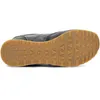 The underside of a black sneaker with a brown rubber sole. Produktbild-Vorschau