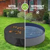 Runde Poolabdeckung 120x30cm, mit Kordelzug, wasserdicht, Produktbild-Vorschau 4