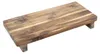 Teakholz Dekotablett rechteckig mit Füßen - 37 x 17 cm - Produktbild-Vorschau 1