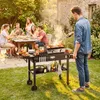 CHARIOT DE BARBECUE COSTWAY, table de barbecue pliante, Voir les images du produit 2