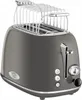 A studio shot of a gray vintage-style toaster with a chrome brötchenaufsatz. Náhled obrázku produktu