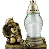 Bougie funéraire "Ange" 25cm antique multipack or Voir les images du produit 3