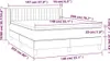Design Möbel Boxspringbett mit Matratze Taupe 140x200 cm Produktbild-Vorschau 6