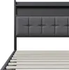 Cama tapizada ProximaX de 140x190 cm con iluminación LED Vista previa de la imagen del producto 7