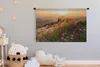 MuchoWow® Wandteppich Wandbehang Blumen - Hügel - Produktbild-Vorschau 3