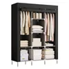 Kleiderschrank Stoff 130x170cm XL Faltschrank 8 Fächer 2 Produktbild-Vorschau 1