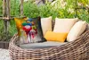 MuchoWow® Outdoor Kissen - Gemälde - Regenschirm - Öl - Produktbild-Vorschau 3