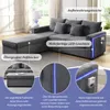 Divano a L Merax LED, divano a 3 posti con ampio Anteprima dell’immagine prodotto 10