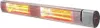 A long, silver infrared heater with glowing orange and yellow heating elements, shown against a white background. Produktbild-Vorschau