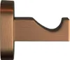 A close-up, side view of a single copper-colored bathroom hook on a white background. Anteprima dell’immagine prodotto