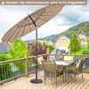 COSTWAY Parasol 265cm, Parasol de jardin avec manivelle Voir les images du produit 2