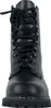 A close-up, front-facing view of a black leather boot. Anteprima dell’immagine prodotto