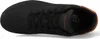 A top-down view of a black Skechers sports shoe with brown accents. Produktbild-Vorschau