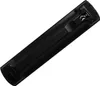 The back of a black TV remote control is shown against a white background. Produktbild-Vorschau