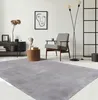 A modern living room with a gray rug, armchair, side table, and floor lamp. Produktbild-Vorschau