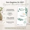 Paarkalender 2027 Olive 21x42 cm 3 Spalten Sticker-Spalte Produktbild-Vorschau 2