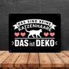 Keine Katzenhaare nur Deko Katzen Metallschild XL in 21x28 Produktbild-Vorschau 4