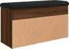 Lavice na boty hnědý dubový vzhled 82x32x45,5 cm Materiál Náhled obrázku produktu 8