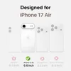 A graphic showing different iPhone models and their sizes, with a focus on the iPhone 17 Air. Produktbild-Vorschau