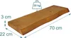 Étagère murale Relaxdays, bordure d'arbre, dimensions : 3 x Voir les images du produit 4