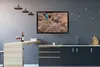 MuchoWow® Gerahmtes Poster Eine Feuerechse auf den Felsen Produktbild-Vorschau 2