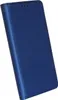A blue flip-style phone case is shown against a white background. Produktbild-Vorschau