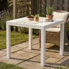 Table carrée 80x80cm pour le jardin en plein air en rotin Voir les images du produit 8