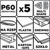 GRAPHITE Brusný papír na suchý zip delta 102x152 mm, 5 Náhled obrázku produktu 2