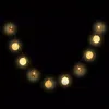 A string of LED lights with 10 spherical bulbs on a black background. Náhled obrázku produktu