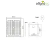 Offgridtec® 20W Mono Solarpanel 12V Anteprima dell’immagine prodotto 4